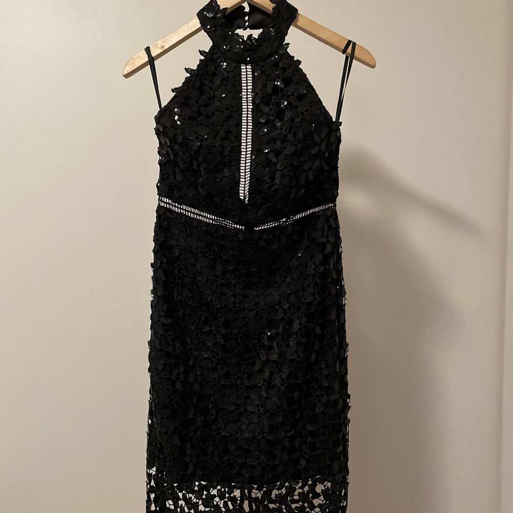 Bardot Black Textured Dress